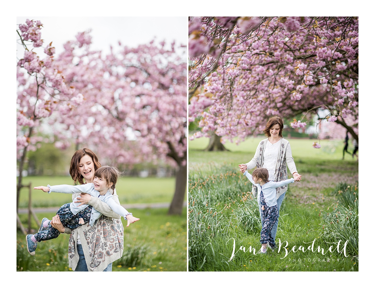 Family blossom portrait photography Harrogate