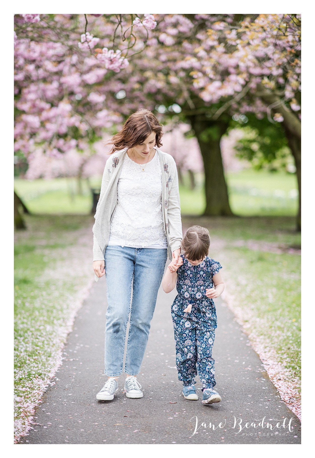Family blossom portrait photography Harrogate