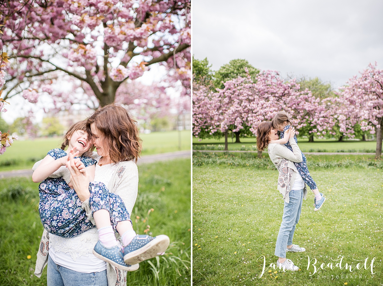 Family blossom portrait photography Harrogate