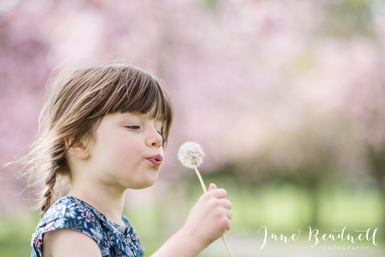 Family blossom portrait photography Harrogate
