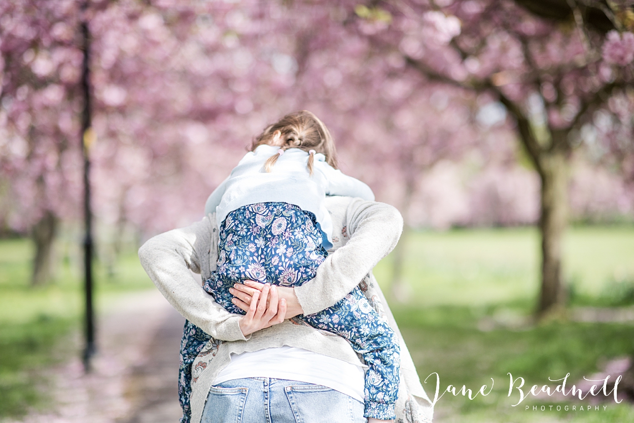 Family blossom portrait photography Harrogate