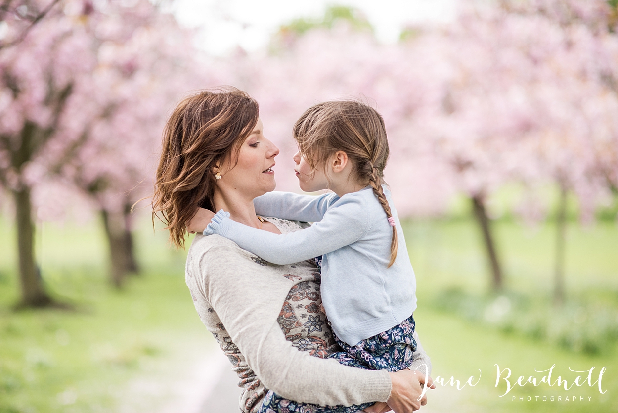 Family blossom portrait photography Harrogate