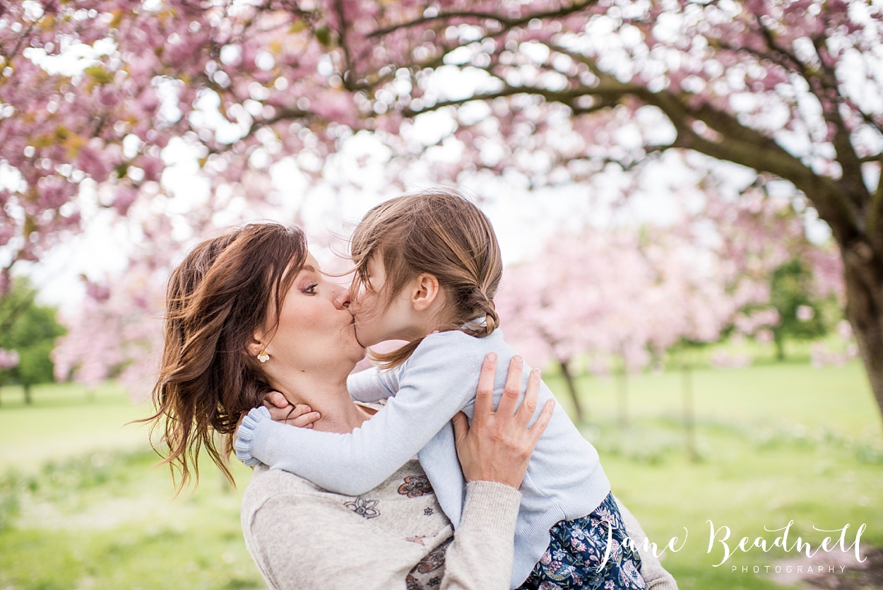 Family blossom portrait photography Harrogate
