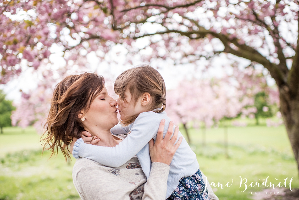 Family blossom portrait photography Harrogate