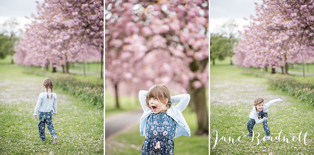 Family blossom portrait photography Harrogate