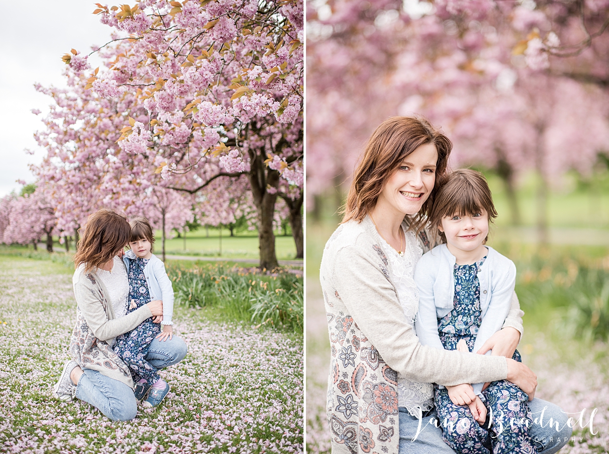 Family blossom portrait photography Harrogate