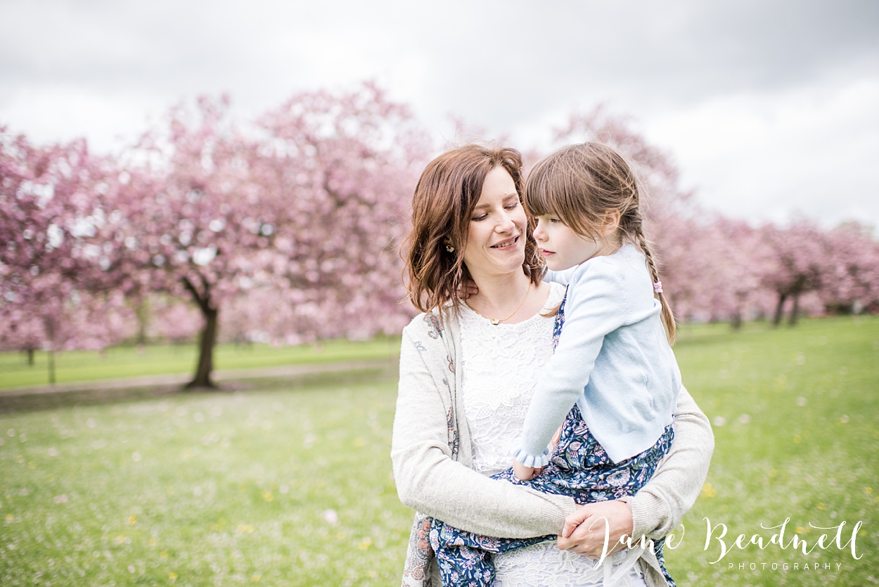 Family blossom portrait photography Harrogate