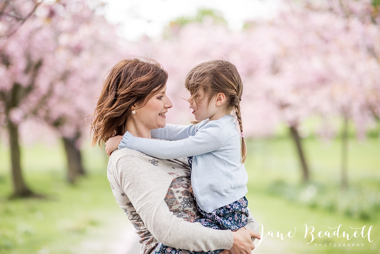 Family blossom portrait photography Harrogate