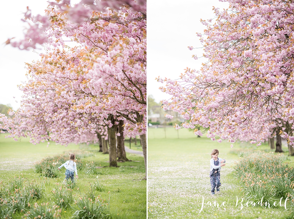 Family blossom portrait photography Harrogate