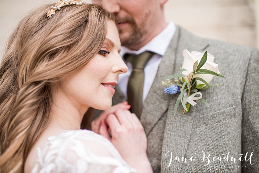 bridal makeup and buttonhole