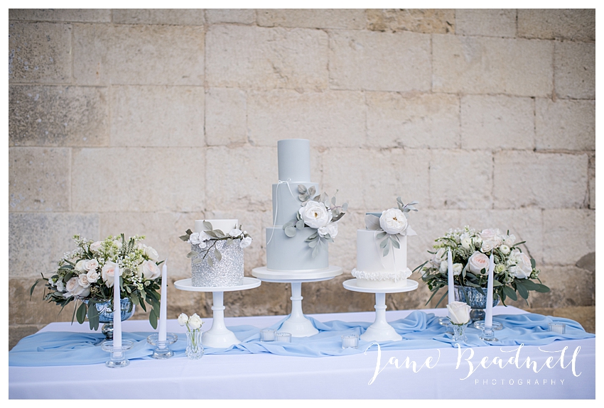 Wedding cakes by Poppy Pickering and wedding flowers