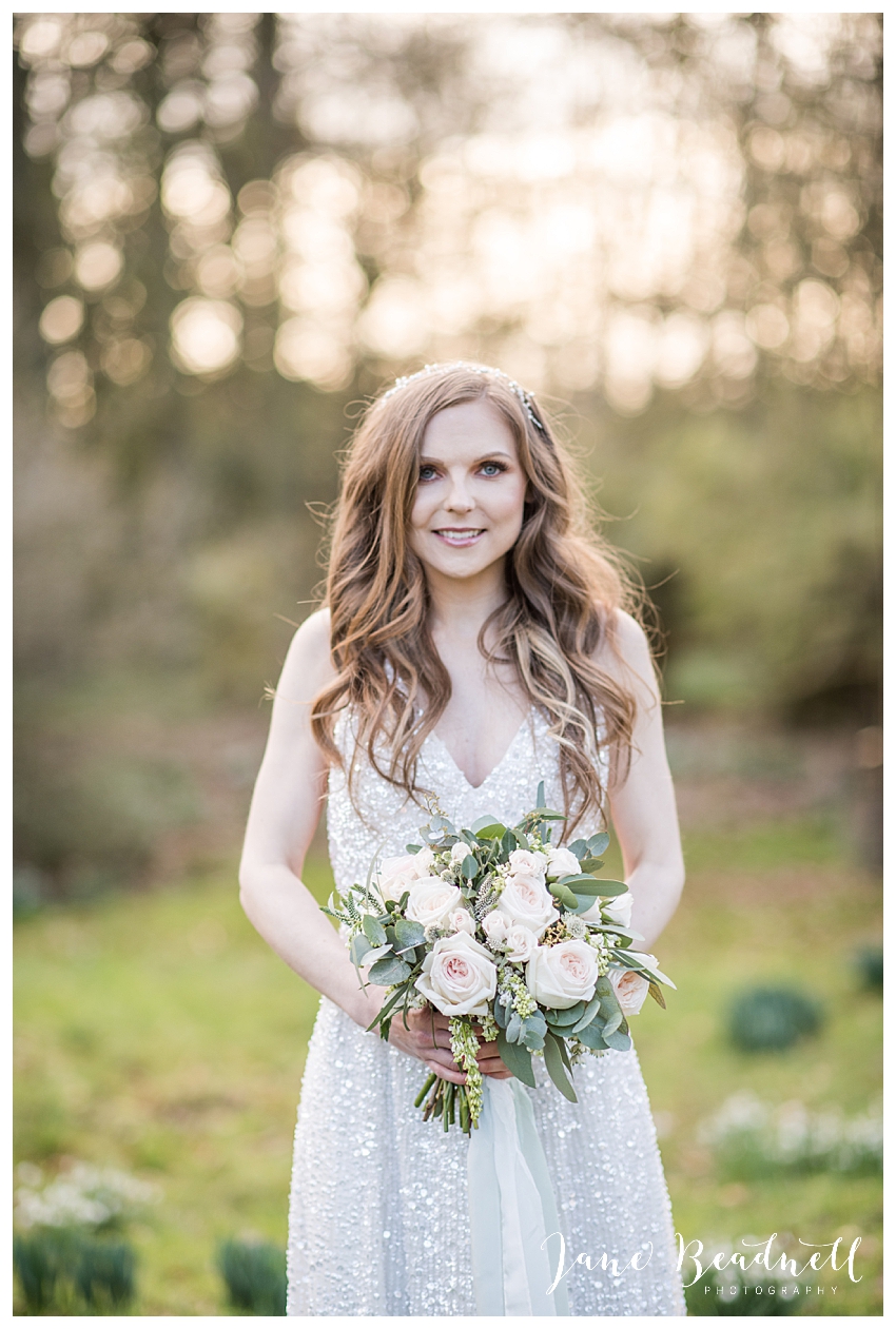 Bride and her bouquet