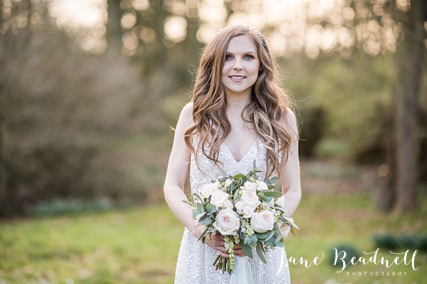 Bride and her bouquet