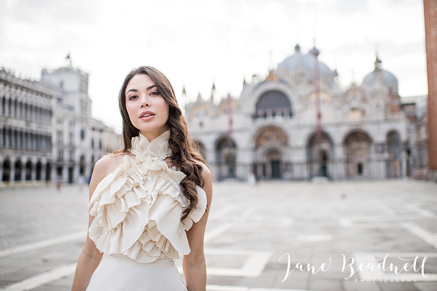 Bride photography in St Marks Square Venice Italy