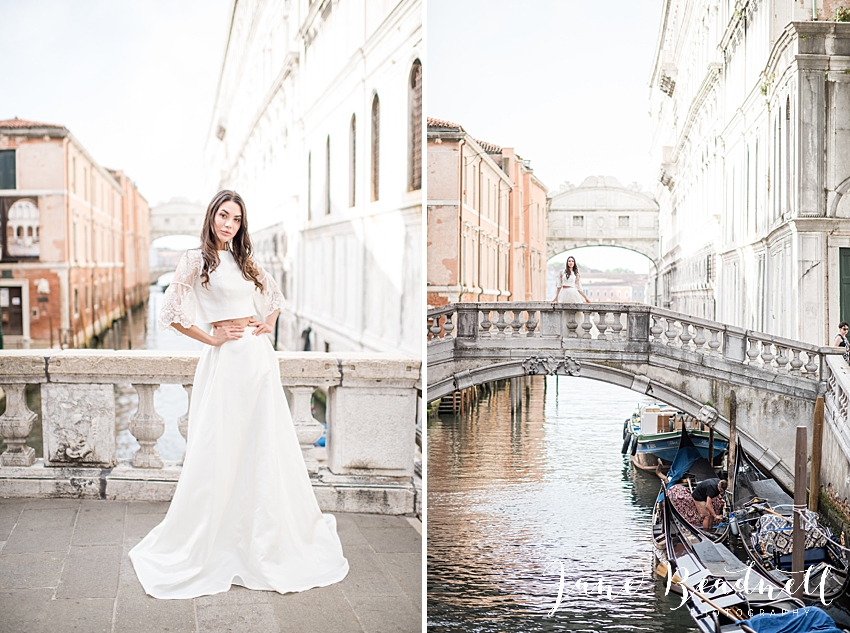 Destination wedding photographer Bridge of Signs Venice