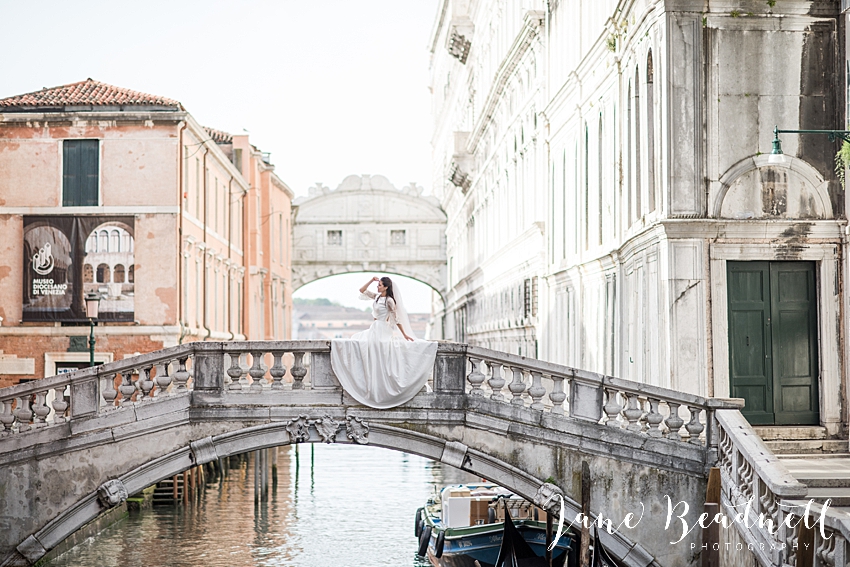 Destination wedding photographer Bridge of Signs Venice