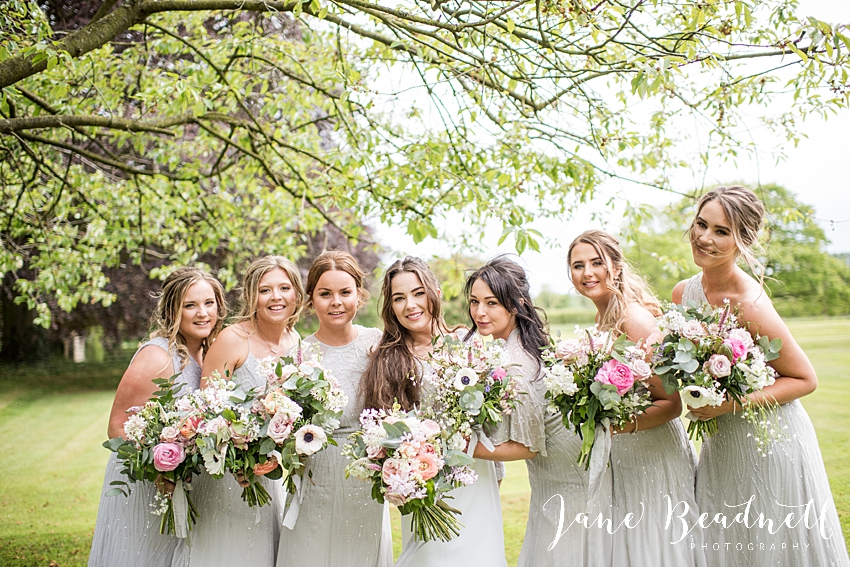 Crayke Manor wedding photographer bridesmaids