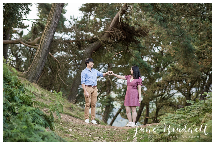 Ilkley Moor engagement photos by Yorkshire photographer Jane Beadnell