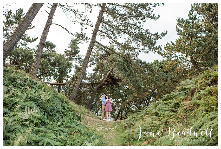 Ilkley Moor engagement photos by Yorkshire photographer Jane Beadnell