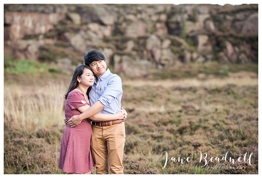 Ilkley Moor engagement photos by Yorkshire photographer Jane Beadnell
